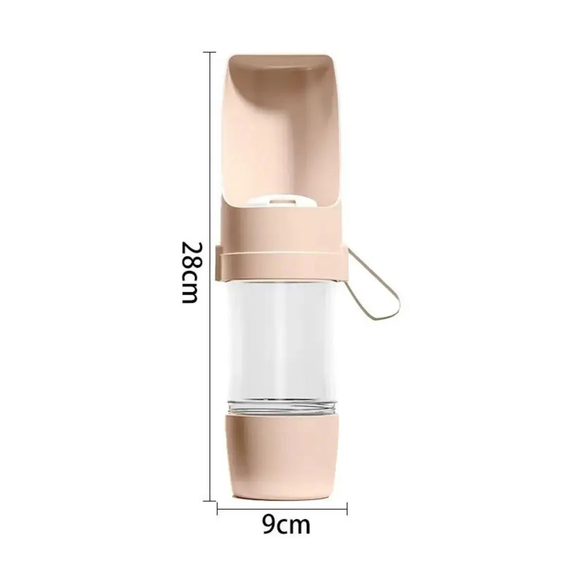 Portable Pet Water Bottle (2-in-1 water + food)
