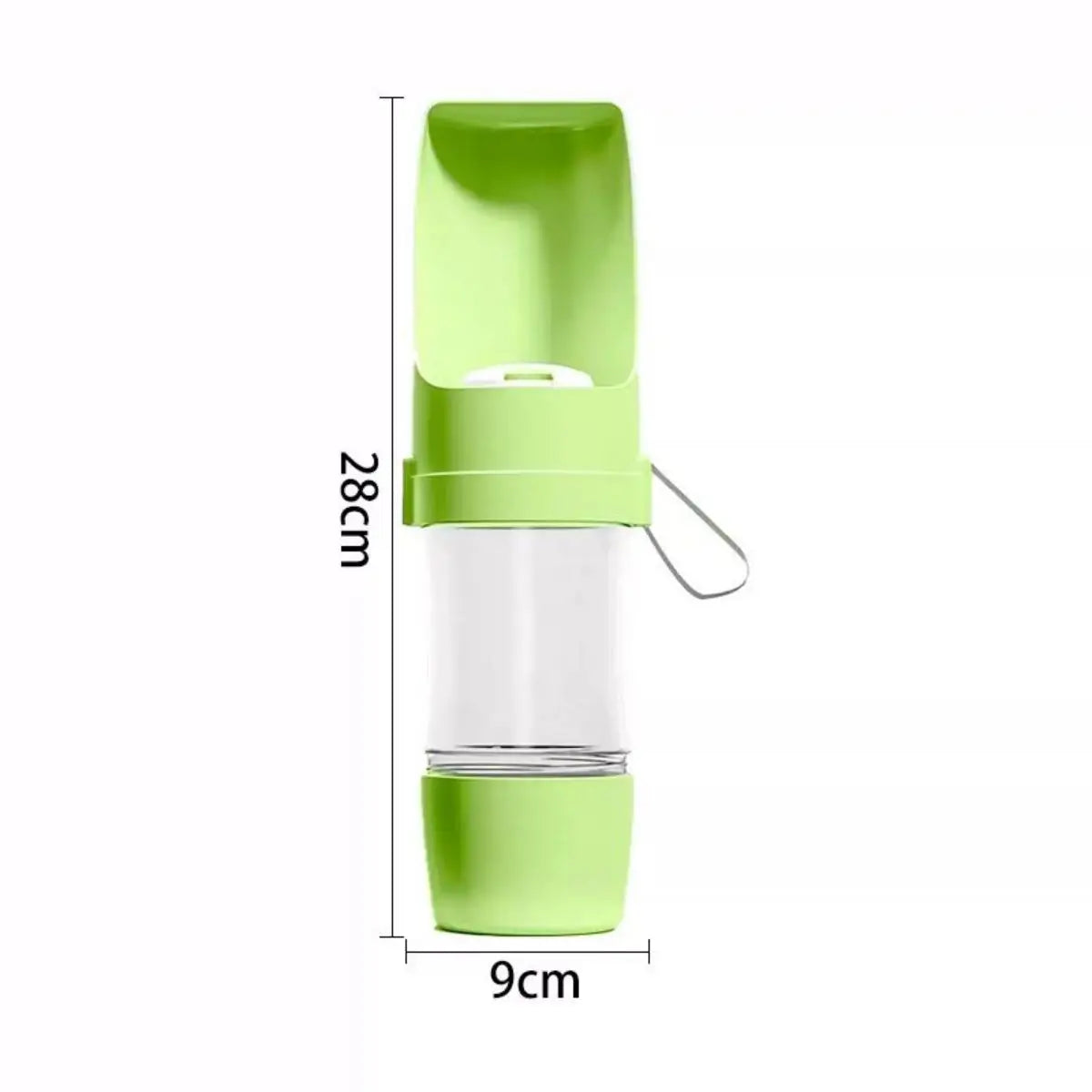 Portable Pet Water Bottle (2-in-1 water + food)