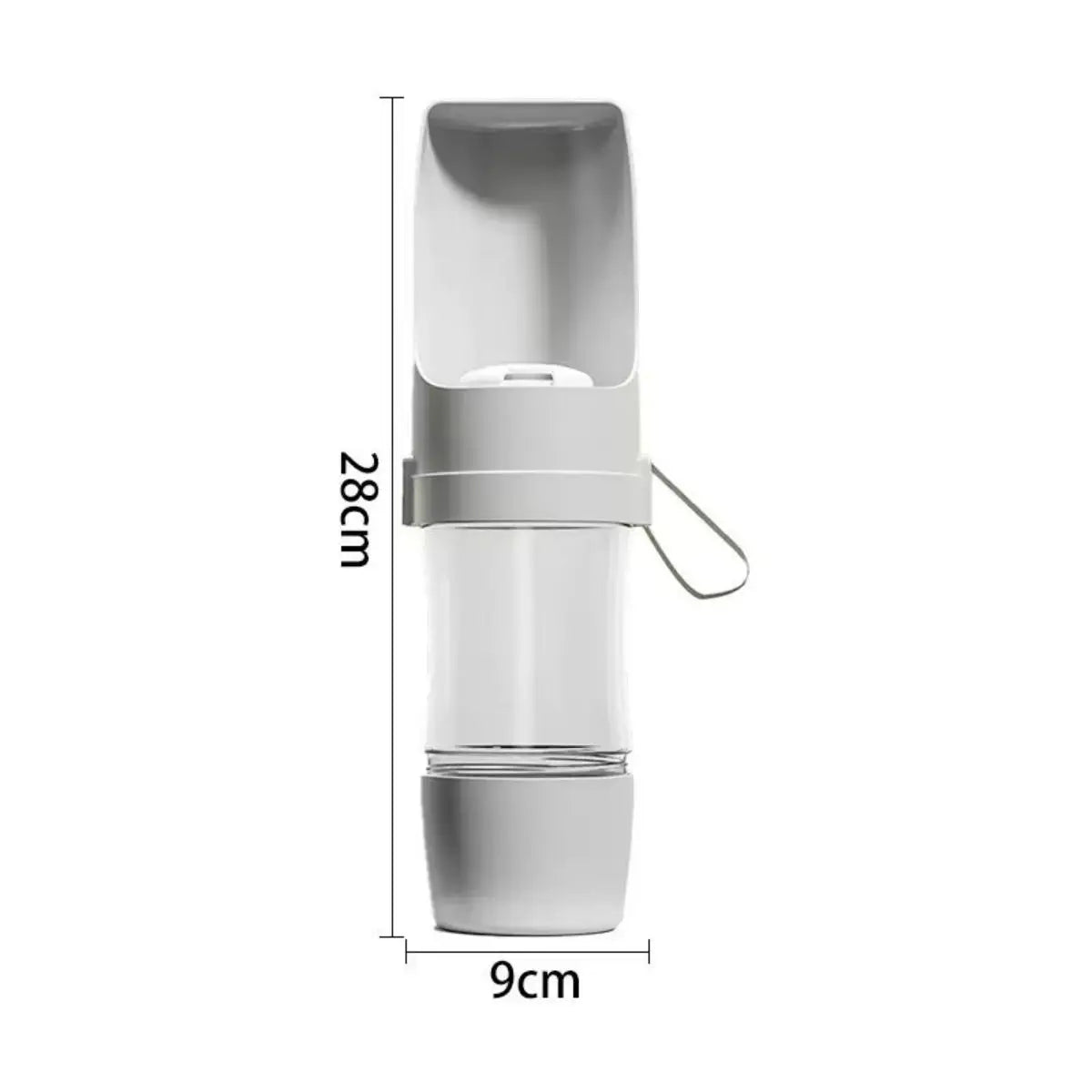 Portable Pet Water Bottle (2-in-1 water + food)
